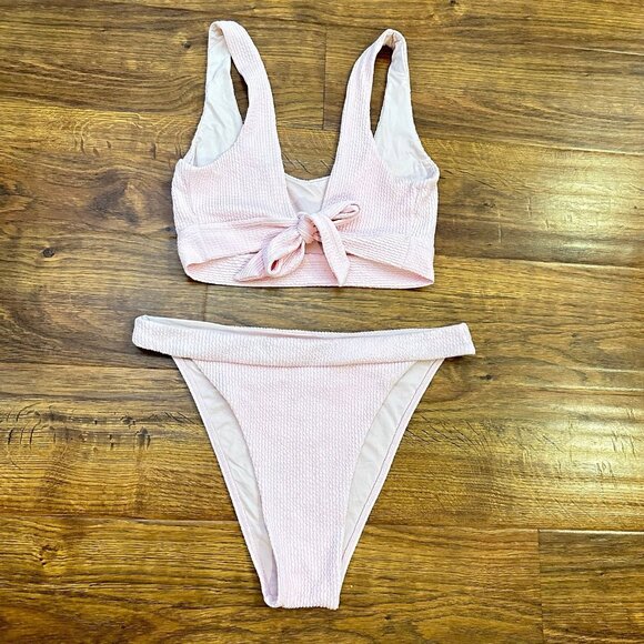 Monday Swimwear ribbed bikini set L - Picture 1 of 4